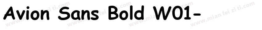 Avion Sans Bold W01字体转换